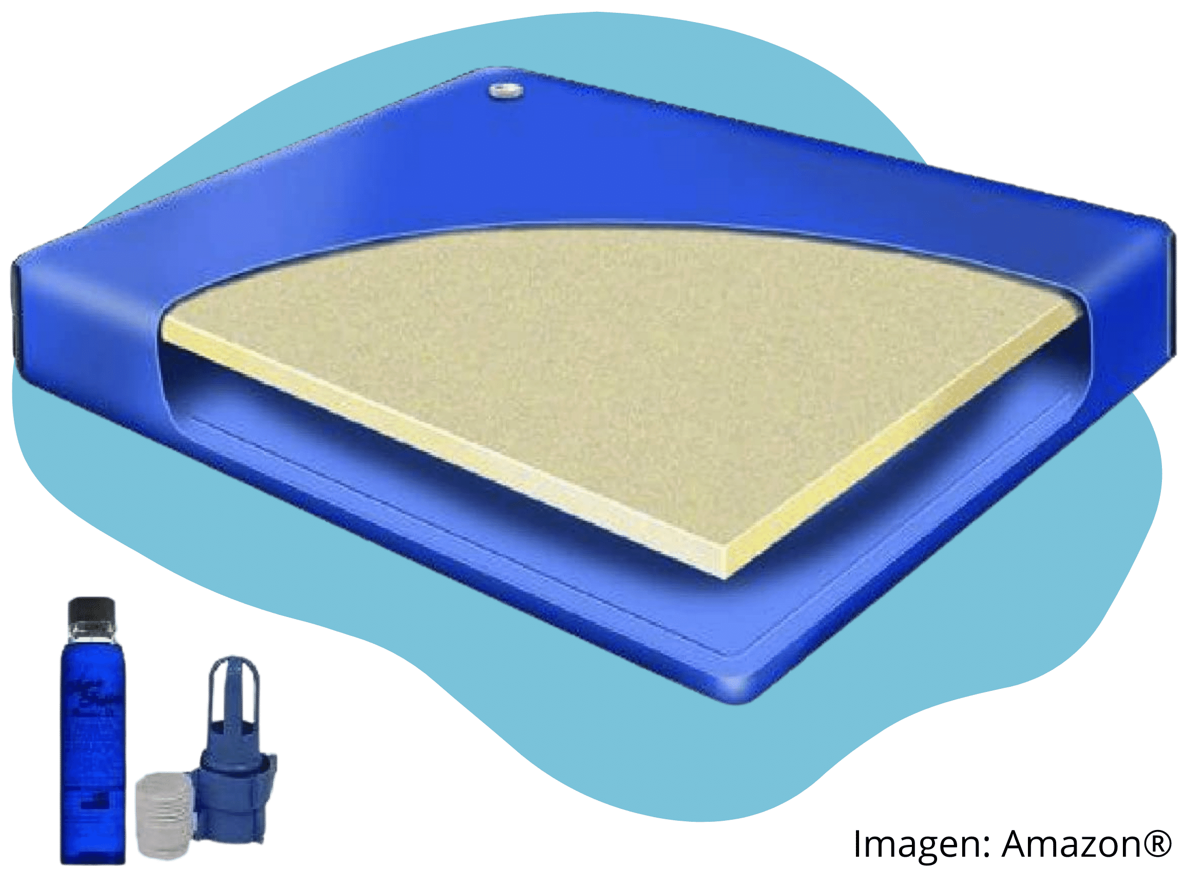 cama de agua premium clear bottle amazon